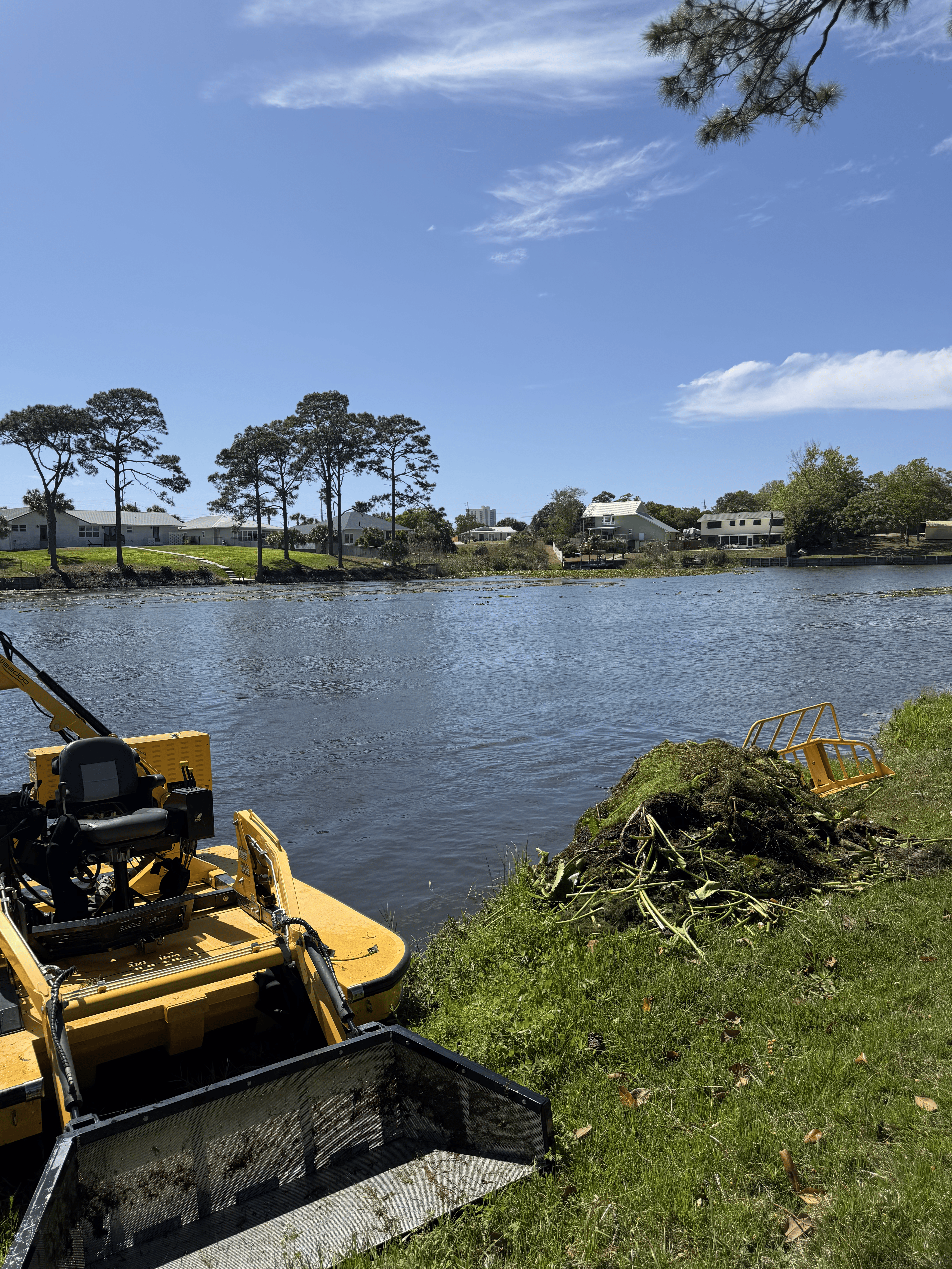 After pond treatment - Panhandle Pond and Lake Services