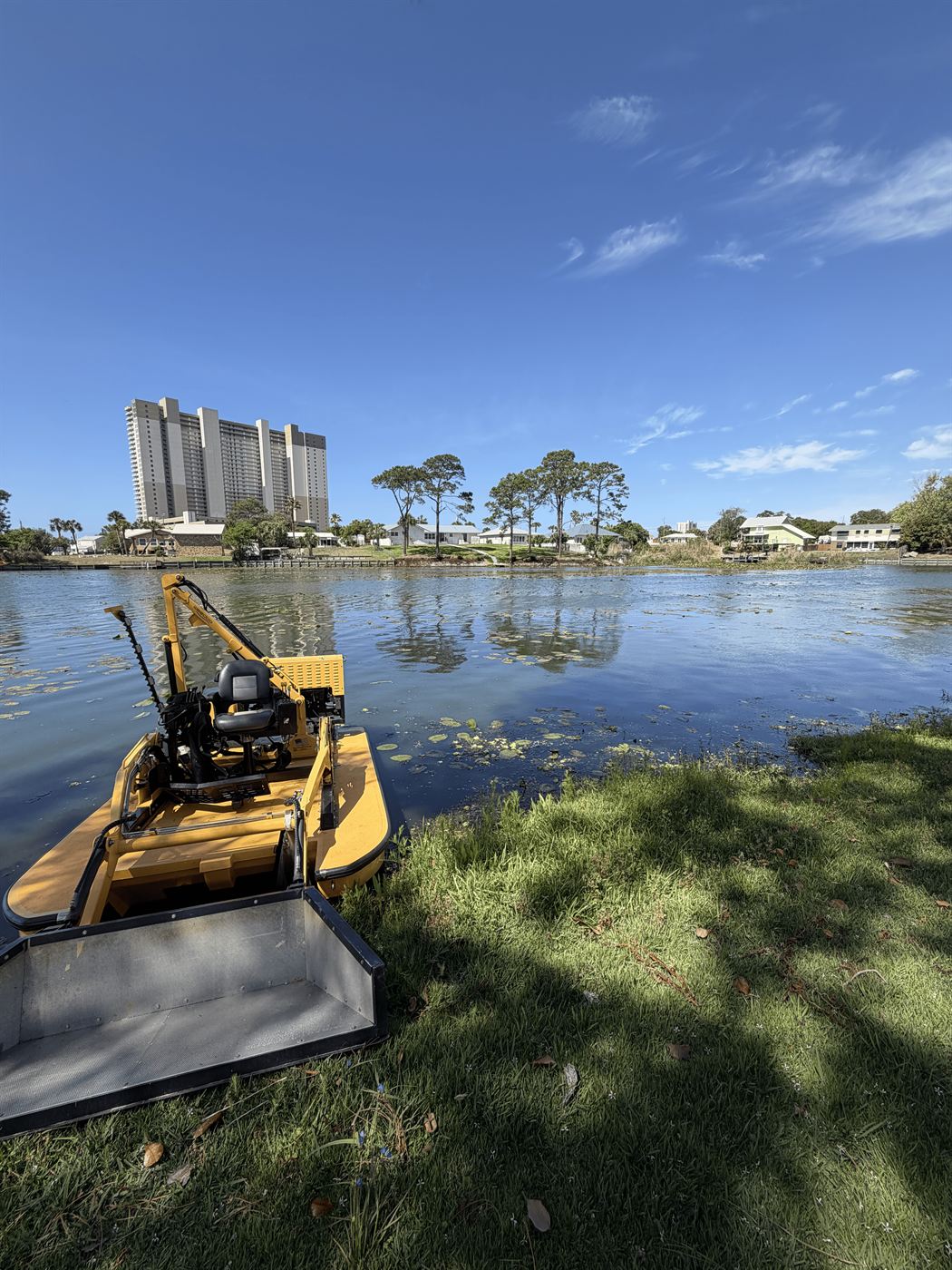 Before pond treatment - Panhandle Pond and Lake Services