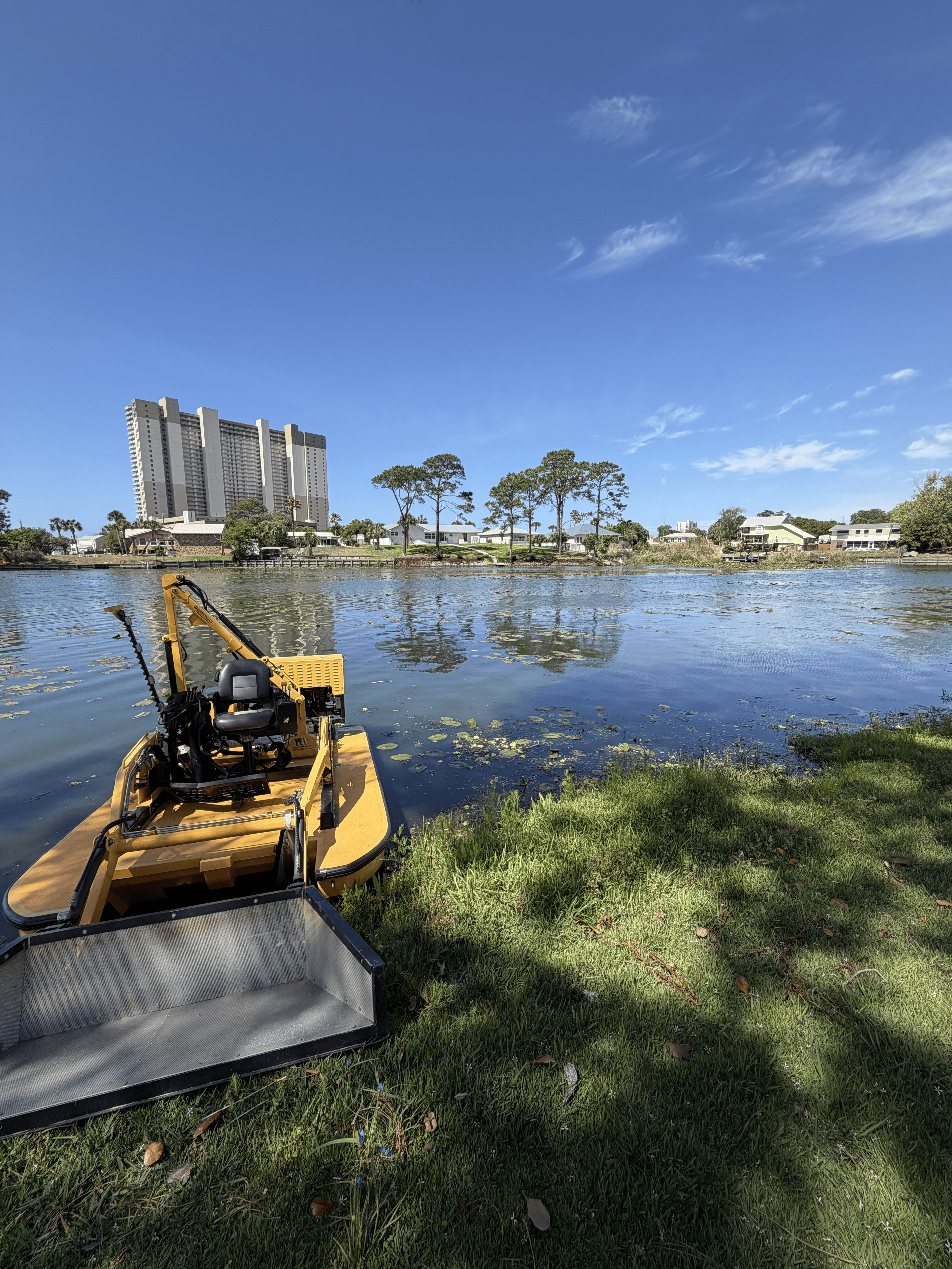 Before pond treatment - Panhandle Pond and Lake Services